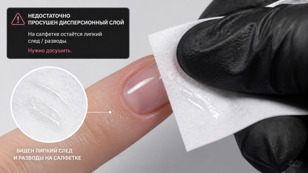 Как понять, что покрытие недосушено